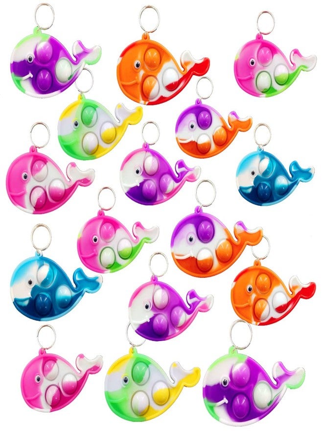HOZKEAP 24 Packs Bulk whales Push Fidget Bubble Mini Pop， Birthday Party Favors Supplies Classroom summer Students Bubble Prize - Image 1